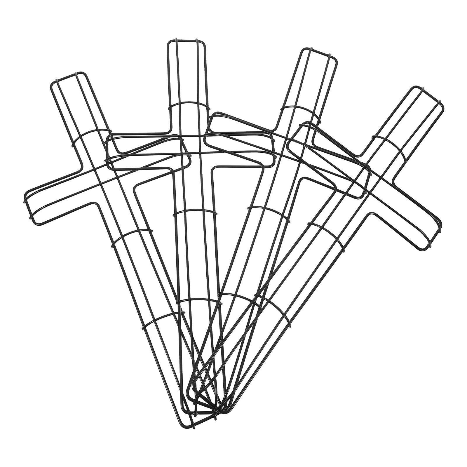Wreath Form Wire - 4Pcs Metal Cross Wreath Frame Iron