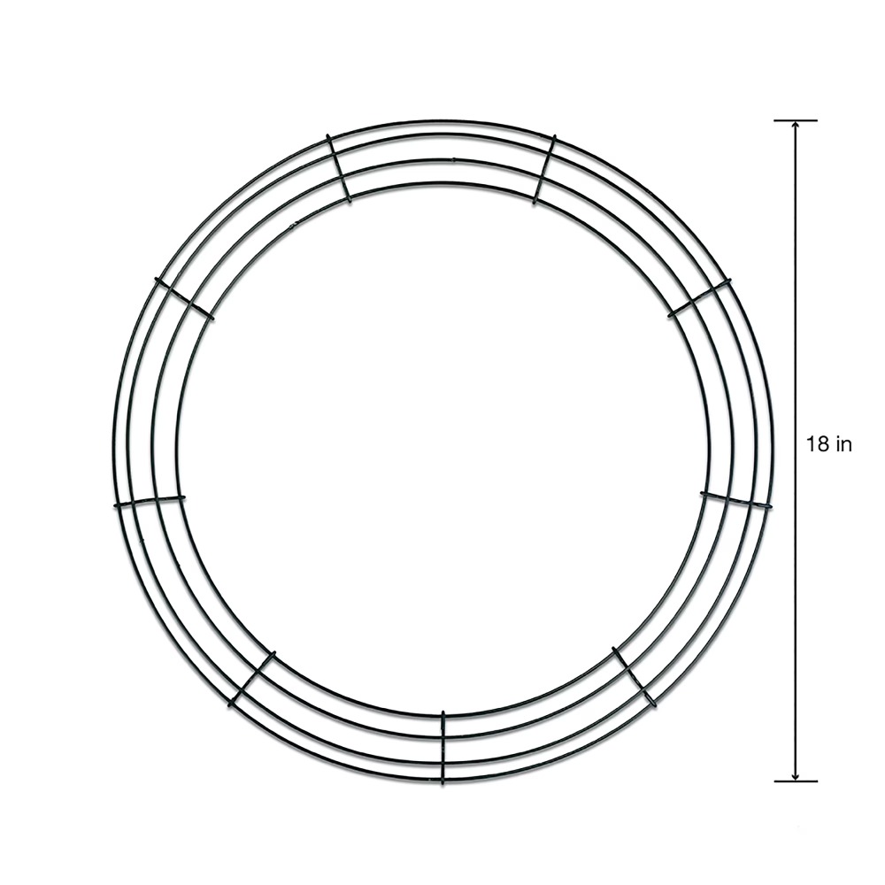 Wreath Form Wire - Green Wire Wreath Form Metal Frame