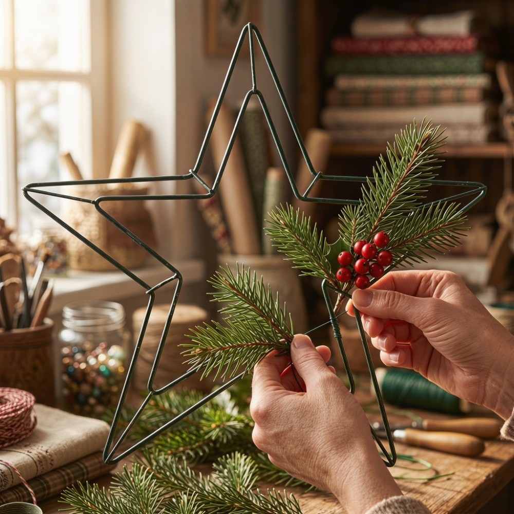 Personalizable Metal Wire Star - Wreath Form Wire review and price