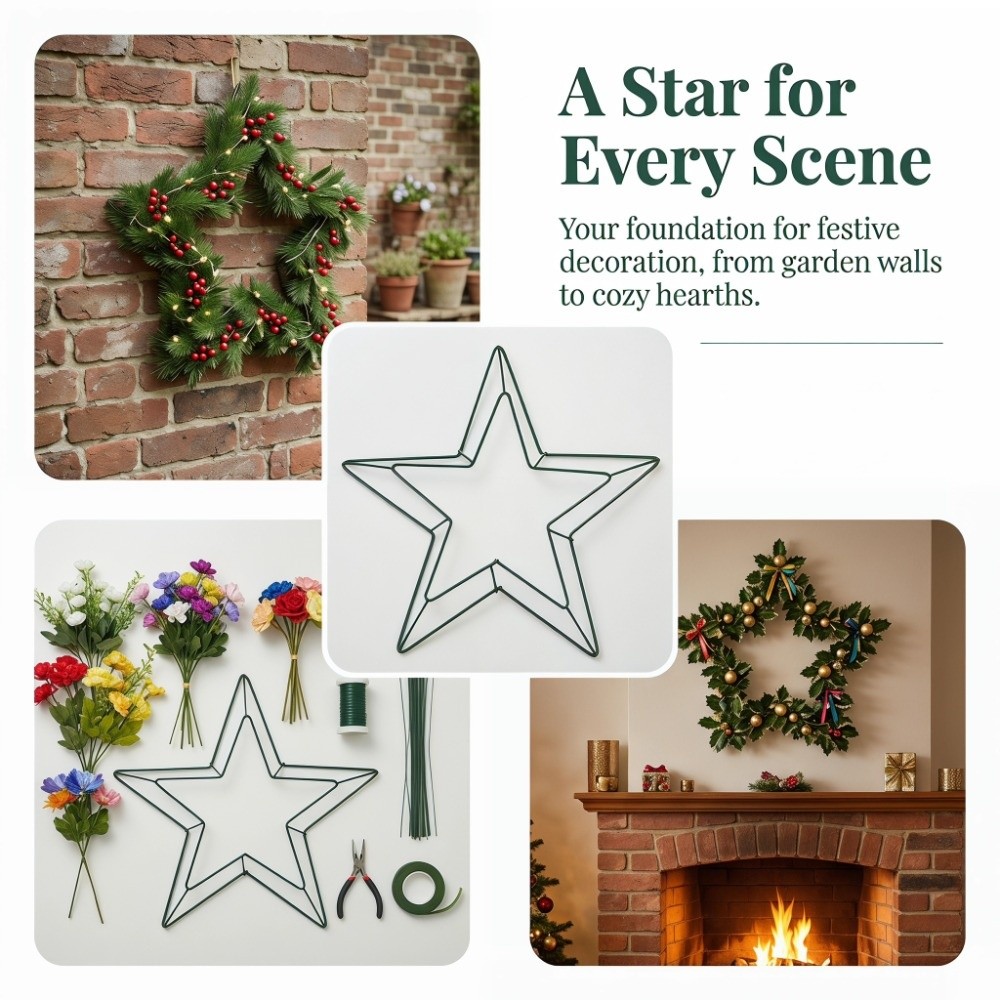 Personalizable Metal Wire Star - Wreath Form Wire review and price