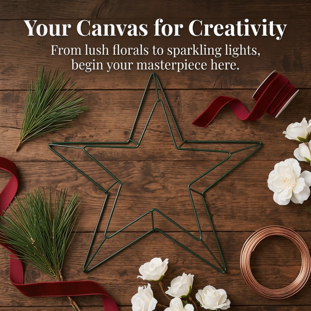 Personalizable Metal Wire Star - Wreath Form Wire review and price