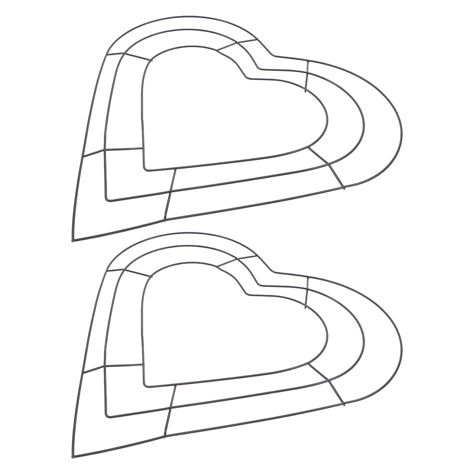 2 Pcs Flower Garland Heart Sha - Wreath Form Wire review and price