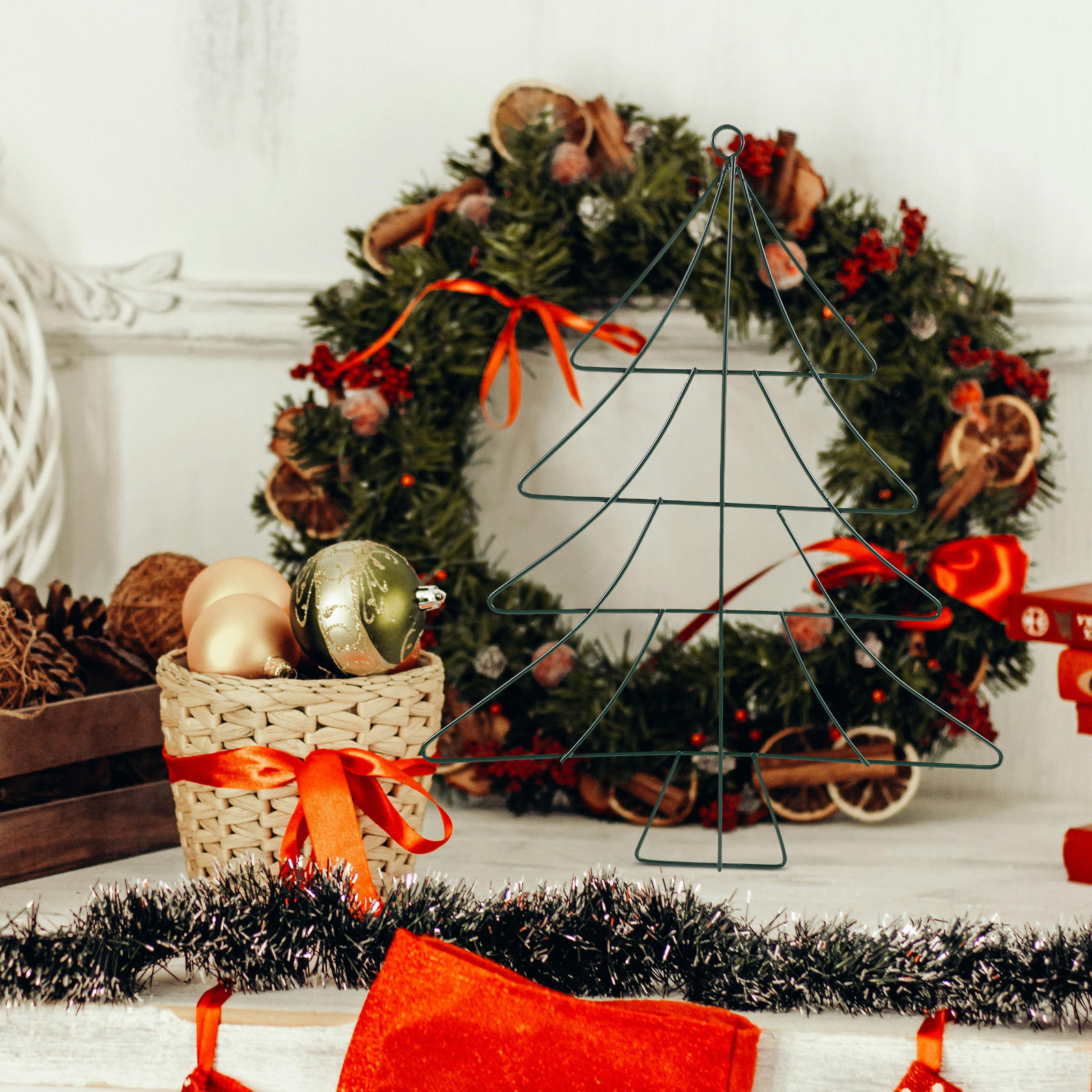Christmas Tree Shaped Wreath F - Wreath Form Wire review and price
