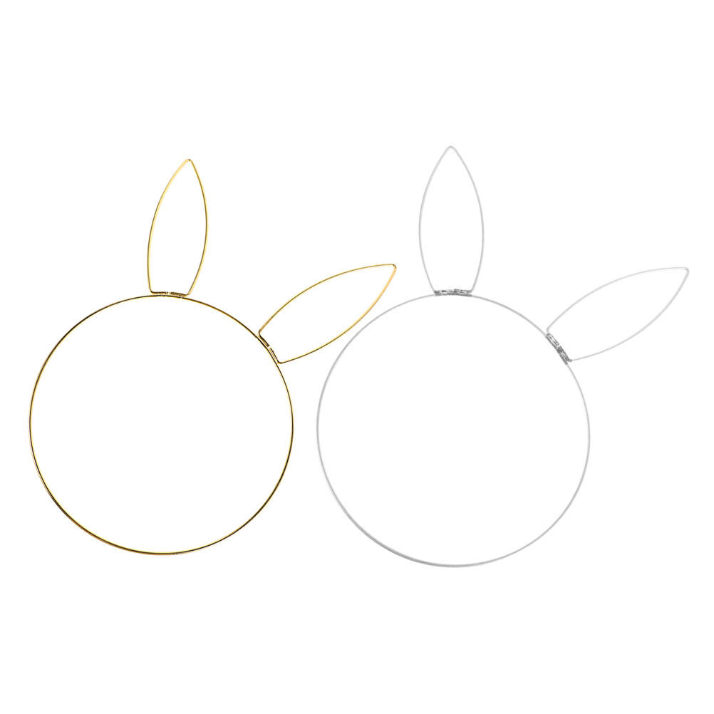 2Pcs Rabbit Head Floral Wreath - Wreath Form Wire review and price
