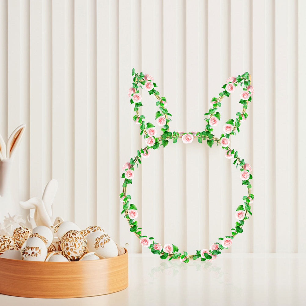 2Pcs Rabbit Head Floral Wreath - Wreath Form Wire review and price